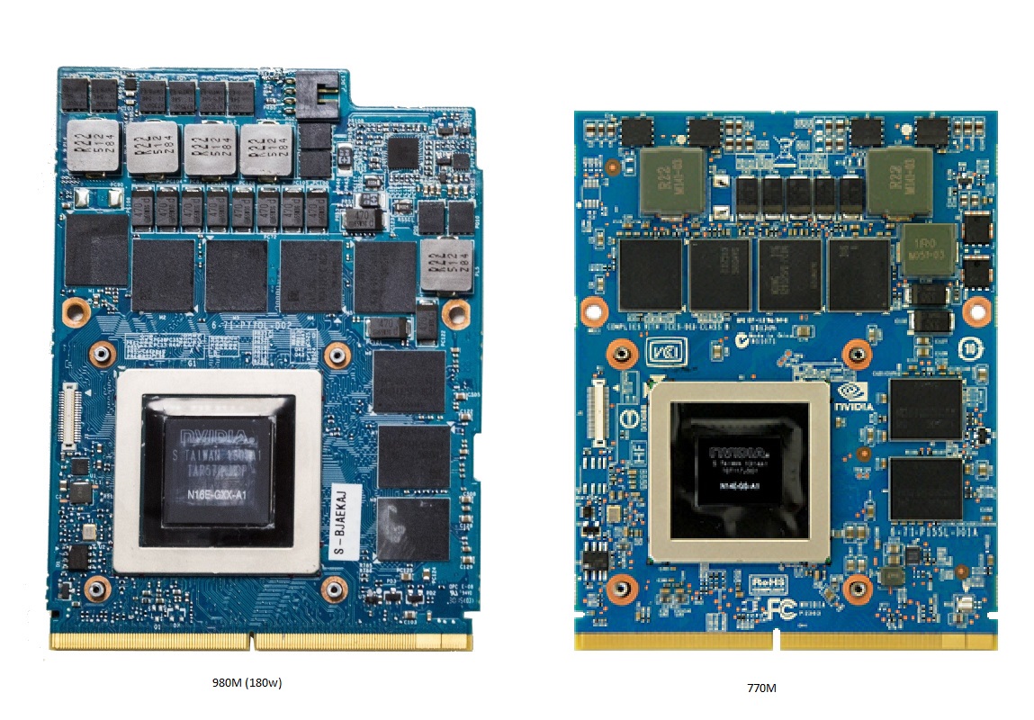 GeForce 980m vs 770m