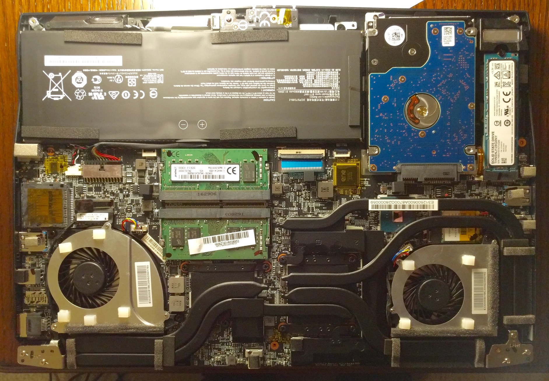 MSI GS43 Full Interior
